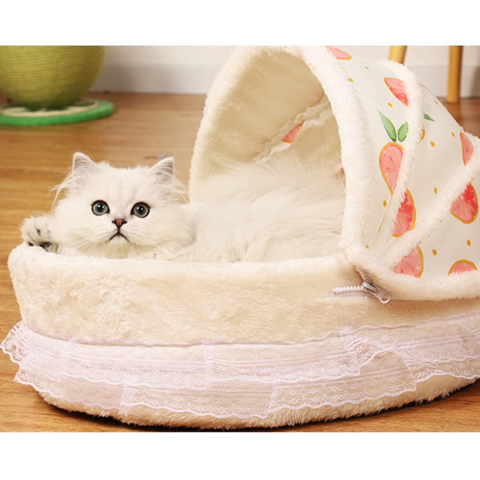 Amazon | ペットベッド 犬 猫 ベッド マット 夏用 ドーム型 洗える